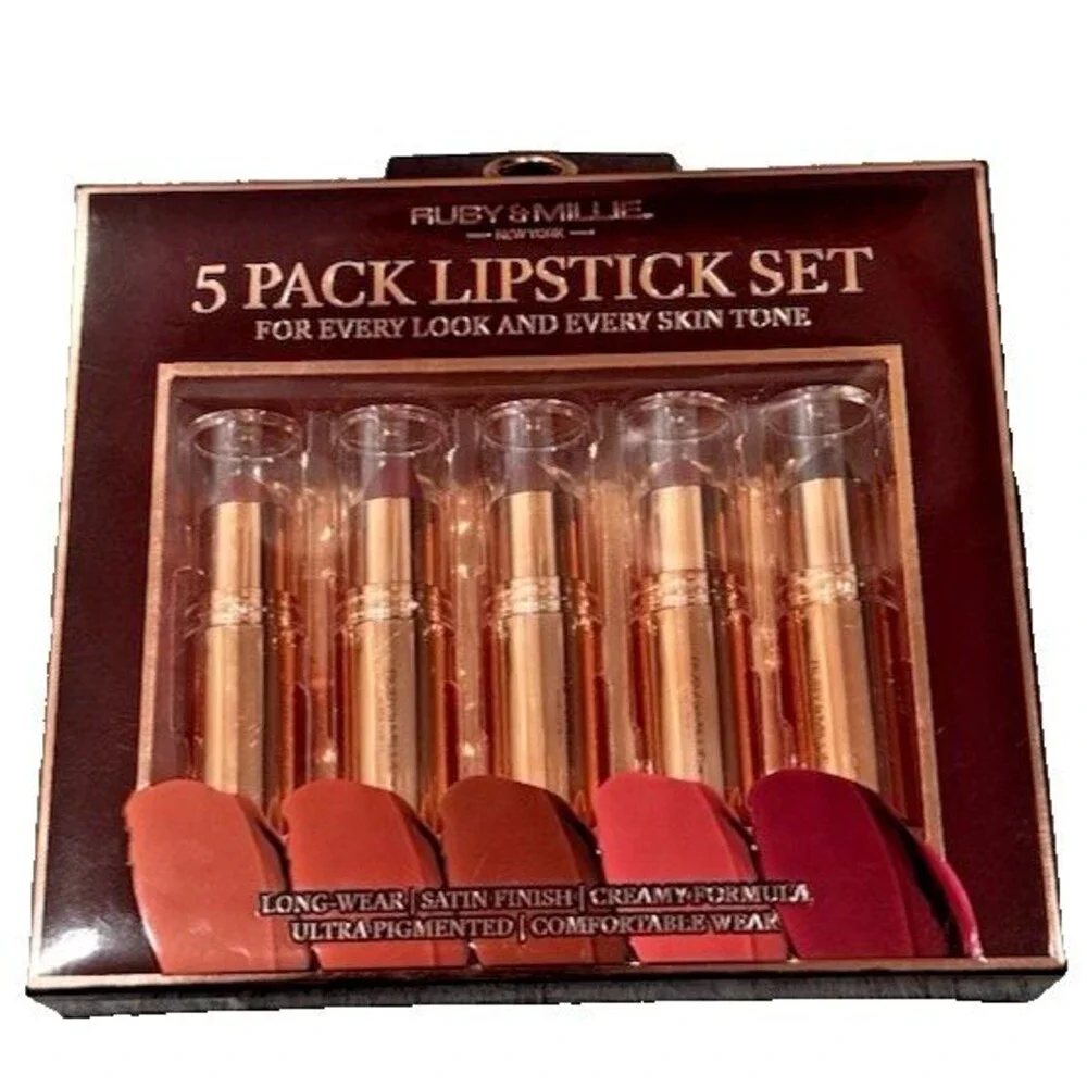 Ruby & Millie 5 Pack Lipstick Set
